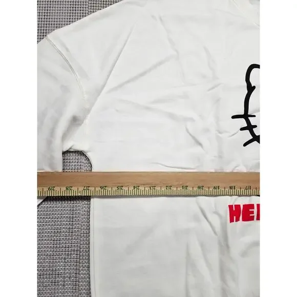 Hello Kitty by Sanrio Women's Cozy Graphic Sweatshirt Plus Size 2X White - Picture 3 of 9